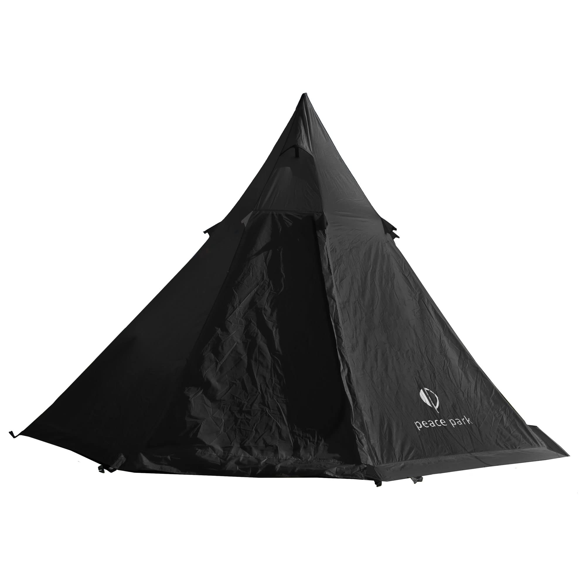 Amazon | ピースパーク ティピー テント 防水 PP2022 TEPEE TENT BLACK